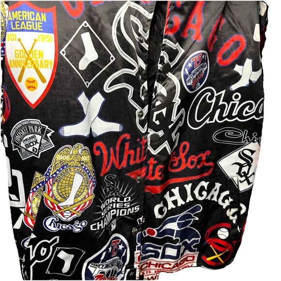 Pro Standard Chicago White Sox Jacket Men Sz XL Black Red White Blue - Picture 7 of 15